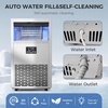 image:imageElectactic Commercial Ice Maker Machine 80Lbs24H Under Counter ice Machine with 24 Hours Timer amp LCD Panel 28lbs Storage SelfCleaning Freestanding Ice Maker for Home Bar Restaurant OfficeFull Stainless Steel