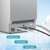 image:imageElectactic Commercial Ice Maker Machine80lbs24H Stainless Steel Ice Machine24lbs Storage Auto SelfCleaning Freestanding Ice Maker Ice Machine Freestanding for BarCafeRestaurantStainless Steel
