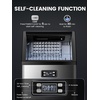 image:imageElectactic Commercial Ice Maker Machine80lbs24H Stainless Steel Ice Machine24lbs Storage Auto SelfCleaning Freestanding Ice Maker Ice Machine Freestanding for BarCafeRestaurantDark Silver
