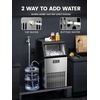 image:imageElectactic Commercial Ice Maker Machine80lbs24H Stainless Steel Ice Machine24lbs Storage Auto SelfCleaning Freestanding Ice Maker Ice Machine Freestanding for BarCafeRestaurantDark Silver