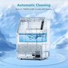image:imageElectactic Commercial Ice Maker Machine80lbs24H Stainless Steel Ice Machine24lbs Storage Auto SelfCleaning Freestanding Ice Maker Ice Machine Freestanding for BarCafeRestaurantStainless Steel