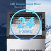 image:imageElectactic Commercial Ice Maker Machine80lbs24H Stainless Steel Ice Machine24lbs Storage Auto SelfCleaning Freestanding Ice Maker Ice Machine Freestanding for BarCafeRestaurantStainless Steel