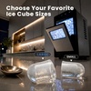 image:imageElectactic Countertop Ice Maker 26Lbs Daily Ice Production 08L Water Tank SelfCleaning Adjustable Ice Size OneTouch Operation Interior Light Portable Ice Maker for Home Office amp Party