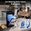 image:imageElectactic Countertop Ice Maker 26Lbs Daily Ice Production 08L Water Tank SelfCleaning Adjustable Ice Size OneTouch Operation Interior Light Portable Ice Maker for Home Office amp Party