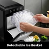image:imageElectactic Countertop Ice Maker 26Lbs Daily Ice Production 08L Water Tank SelfCleaning Adjustable Ice Size OneTouch Operation Interior Light Portable Ice Maker for Home Office amp Party