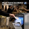 image:imageElectactic Countertop Ice Maker 26Lbs Daily Ice Production 08L Water Tank SelfCleaning Adjustable Ice Size OneTouch Operation Interior Light Portable Ice Maker for Home Office amp Party