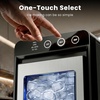 image:imageElectactic Countertop Ice Maker 26Lbs Daily Ice Production 08L Water Tank SelfCleaning Adjustable Ice Size OneTouch Operation Interior Light Portable Ice Maker for Home Office amp Party