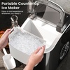 image:imageElectactic Countertop Ice Maker with Handle Stainless Steel Ice Machine 35 LbsDay Ice Making Capacity Includes Ice Scoop Ideal for Home Bar Party and Office UseSliverNugget IceBlack