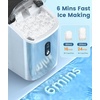 image:imageElectactic Countertop Ice Maker with Handle Stainless Steel Ice Machine 35 LbsDay Ice Making Capacity Includes Ice Scoop Ideal for Home Bar Party and Office UseSliverPellet IceSilver
