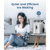 image:imageElectactic Countertop Ice Maker with Handle Stainless Steel Ice Machine 35 LbsDay Ice Making Capacity Includes Ice Scoop Ideal for Home Bar Party and Office UseSliverPellet IceSilver