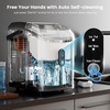 image:imageElectactic Countertop Ice Maker with Handle Stainless Steel Ice Machine 35 LbsDay Ice Making Capacity Includes Ice Scoop Ideal for Home Bar Party and Office UseSliverNugget IceBlack
