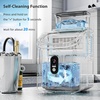 image:imageElectactic Countertop Ice Maker with Handle Stainless Steel Ice Machine 35 LbsDay Ice Making Capacity Includes Ice Scoop Ideal for Home Bar Party and Office UseSliverCube IceBlack
