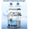 image:imageElectactic Countertop Ice Maker with Handle Stainless Steel Ice Machine 35 LbsDay Ice Making Capacity Includes Ice Scoop Ideal for Home Bar Party and Office UseSliverPellet IceSilver