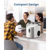 image:imageElectactic Countertop Ice Maker with Handle Stainless Steel Ice Machine 35 LbsDay Ice Making Capacity Includes Ice Scoop Ideal for Home Bar Party and Office UseSliverPellet IceSilver