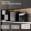 image:imageElectactic Countertop Ice Maker with Handle Stainless Steel Ice Machine 35 LbsDay Ice Making Capacity Includes Ice Scoop Ideal for Home Bar Party and Office UseSliverNugget IceBlack