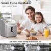 image:imageElectactic Countertop Ice Maker with Handle Stainless Steel Ice Machine 35 LbsDay Ice Making Capacity Includes Ice Scoop Ideal for Home Bar Party and Office UseSliverCube IceGrey