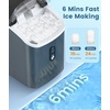 image:imageElectactic Countertop Ice Maker with Handle Stainless Steel Ice Machine 35 LbsDay Ice Making Capacity Includes Ice Scoop Ideal for Home Bar Party and Office UseSliverPellet IceBlack