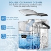 image:imageElectactic Nugget Ice Maker Countertop with Handle Ready in 5 Mins 34Lbs24H Ice Machine AutoCleaning Portable Pebble Ice Maker Removable Top Cover Basket amp Scoop for Home Kitchen RV BlackBlack