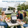 image:imageElectactic Nugget Ice Maker Countertop with Handle Ready in 5 Mins 34Lbs24H Ice Machine AutoCleaning Portable Pebble Ice Maker Removable Top Cover Basket amp Scoop for Home Kitchen RV BlackBlack