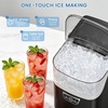 image:imageElectactic Nugget Ice Maker Countertop with Handle Ready in 5 Mins 34Lbs24H Ice Machine AutoCleaning Portable Pebble Ice Maker Removable Top Cover Basket amp Scoop for Home Kitchen RV BlackBlack