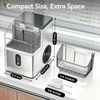 image:imageElectactic Nugget Ice Makers Countertop Soft Crushed Pellet Portable Ice Machine with AutoCleaning Function 35Lbs24H OneClick Operation Ice Makers for Kitchen Office HomeMoonlight Silver