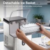 image:imageElectactic Nugget Ice Makers Countertop Soft Crushed Pellet Portable Ice Machine with AutoCleaning Function 35Lbs24H OneClick Operation Ice Makers for Kitchen Office HomeStainless Steel Silver