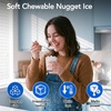 image:imageElectactic Nugget Ice Makers Countertop Soft Crushed Pellet Portable Ice Machine with AutoCleaning Function 35Lbs24H OneClick Operation Ice Makers for Kitchen Office HomeStainless Steel Silver