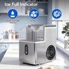 image:imageElectactic Nugget Ice Makers Countertop Soft Crushed Pellet Portable Ice Machine with AutoCleaning Function 35Lbs24H OneClick Operation Ice Makers for Kitchen Office HomeMoonlight Silver