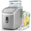 image:imageElectactic Countertop Ice Maker with Handle Stainless Steel Ice Machine 35 LbsDay Ice Making Capacity Includes Ice Scoop Ideal for Home Bar Party and Office UseSliverCube IceGrey