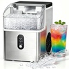 image:imageElectactic Nugget Ice Makers Countertop Soft Crushed Pellet Portable Ice Machine with AutoCleaning Function 35Lbs24H OneClick Operation Ice Makers for Kitchen Office HomeMoonlight Silver