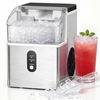 image:imageElectactic Nugget Ice Makers Countertop Soft Crushed Pellet Portable Ice Machine with AutoCleaning Function 35Lbs24H OneClick Operation Ice Makers for Kitchen Office HomeStainless Steel Silver