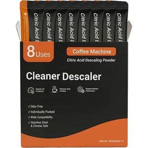 image:imageElectactic Coffee Machine Cleaner amp Ice Maker Descaler  8 Use amp Individually Packed  Organic Citric Acid Descaling Powder Descale Drip Coffe and Espresso Machines Ideal for All BrandsBlackBlack