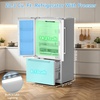 image:image203 Cu Ft French Refrigerator 3Door French Door Refrigerator with Builtin Ice Maker Digital Temperature Control with Bottom Mount Freezer Drawer for Kitchen CommercialStainlessSteelSilver