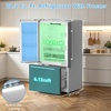 image:image203 Cu Ft French Refrigerator 3Door French Door Refrigerator with Builtin Ice Maker Digital Temperature Control with Bottom Mount Freezer Drawer for Kitchen CommercialStainlessSteelGrey