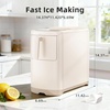 image:imageElectactic Countertop Ice Maker Machine 18lbs24H 6Min Fast Bullet Portable Ice Maker 669 Slim SpaceSaving with AutoDrain Drawer SelfCleaning Scoop for Kitchen RV Cream WhiteCream White