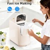 image:imageElectactic Countertop Ice Maker Machine 18lbs24H 6Min Fast Bullet Portable Ice Maker 669 Slim SpaceSaving with AutoDrain Drawer SelfCleaning Scoop for Kitchen RV Cream WhiteCream White