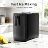 image:imageElectactic Countertop Ice Maker Machine 18lbs24H 6Min Fast Bullet Portable Ice Maker 669 Slim SpaceSaving with AutoDrain Drawer SelfCleaning Scoop for Kitchen RV Cream WhiteBlack