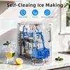 image:imageElectactic Countertop Ice Maker Machine 18lbs24H 6Min Fast Bullet Portable Ice Maker 669 Slim SpaceSaving with AutoDrain Drawer SelfCleaning Scoop for Kitchen RV Cream WhiteCream White