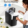 image:imageElectactic Countertop Ice Maker Machine 18lbs24H 6Min Fast Bullet Portable Ice Maker 669 Slim SpaceSaving with AutoDrain Drawer SelfCleaning Scoop for Kitchen RV Cream WhiteBlack