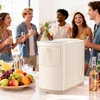 image:imageElectactic Countertop Ice Maker Machine 18lbs24H 6Min Fast Bullet Portable Ice Maker 669 Slim SpaceSaving with AutoDrain Drawer SelfCleaning Scoop for Kitchen RV Cream WhiteCream White