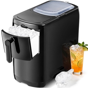 image:imageElectactic Countertop Ice Maker Machine 18lbs24H 6Min Fast Bullet Portable Ice Maker 669 Slim SpaceSaving with AutoDrain Drawer SelfCleaning Scoop for Kitchen RV Cream WhiteBlack